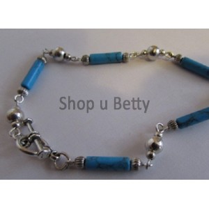 Náramek d.22,00 cm  tyrkys   N469