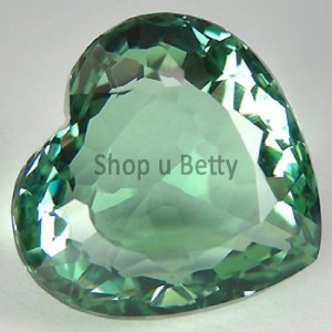 Zelený quartz  srdce 18,10 ct   KK56