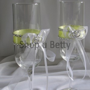 Sklenice svatební 2ks v. 23,00 cm  SV102