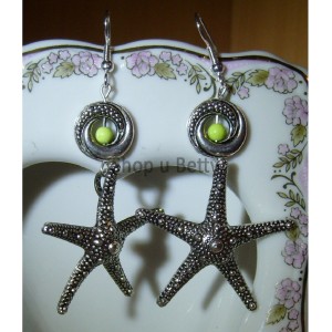  Naušnice hvězdice d. 6,5 cm   N279