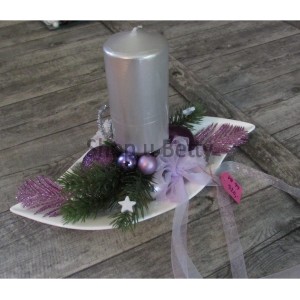 Vánoční svíce fialový  VA 99