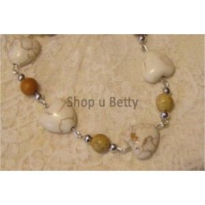 Náramek srdce d. 21cm  N153