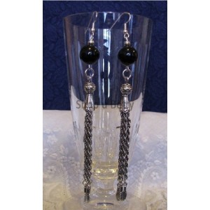 Naušnice Maxi- onyx - 13 cm  N113