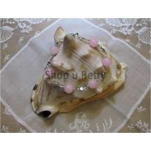  Náramek růžové kuličky  N394