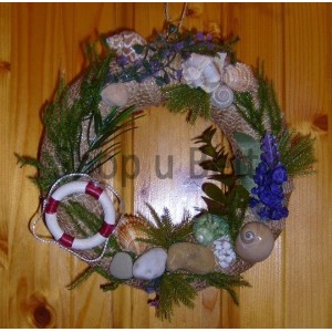 Věnec dekorační,,od moře" levandule  BD 06