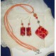 N 146 Souprava náhrdelník+naušnice d. 6,5cm