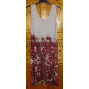 Šaty letní d. 107 cm hnědá skořicová  TD 91