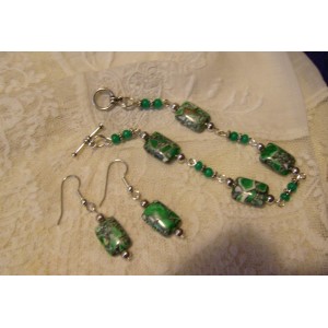  Souprava naušnice, náramek  N150