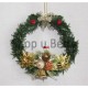 Vánoční věneček k zavěšení,v. 20,00 cm,se zvonečkem VA 14